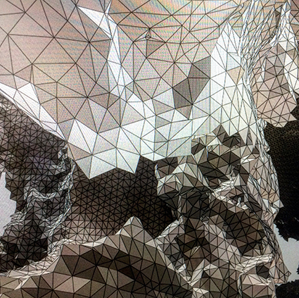 Interrupted 3D scan by artist Paul Coombs